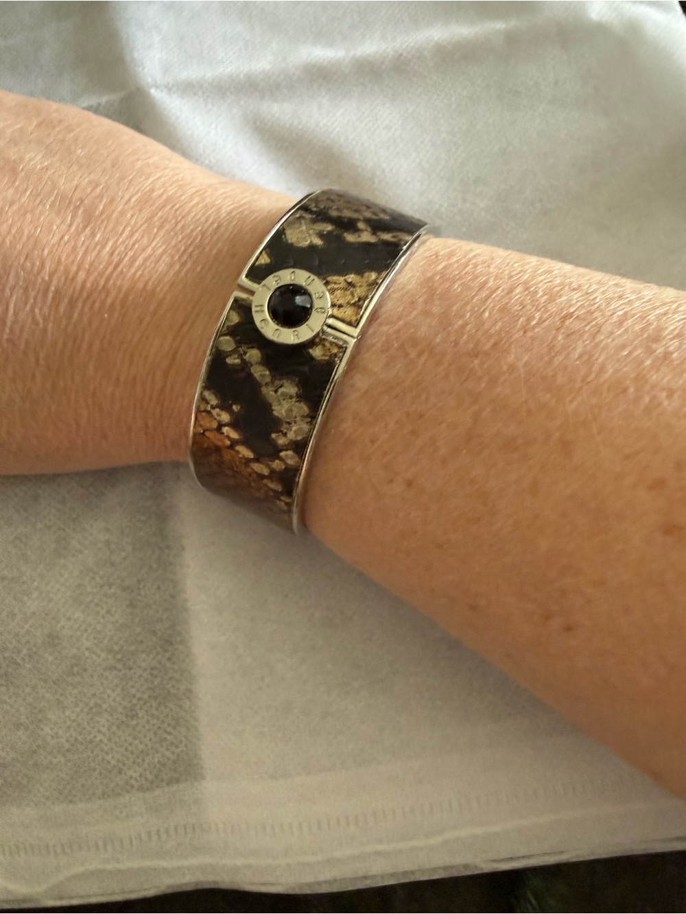 Henri Bendel Cuff Bracelet in Black and Brown